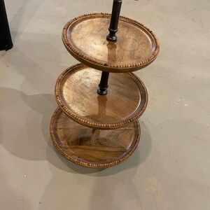 Three-Tier Wooden Stand
